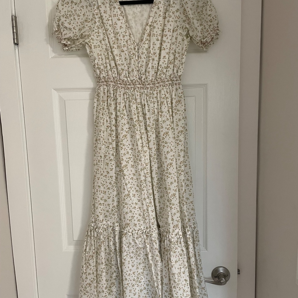 The Emmeline maternity and nursing dress by Hatch in Ivory Ditsy size 1